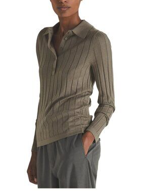 REISS wool silk polo Size Medium